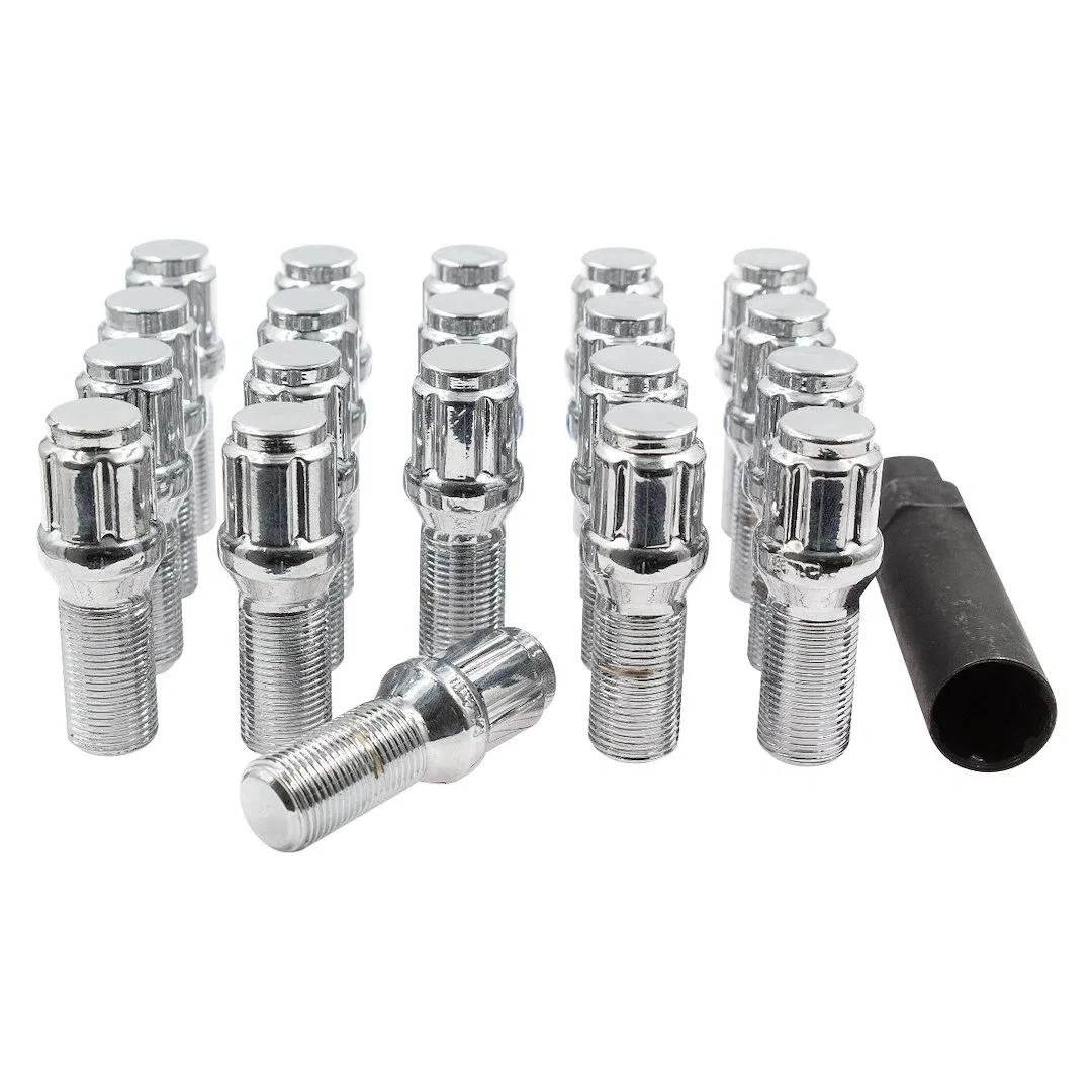 63K558-28 – REVOLUTION Lug Nut, 5 Lug Kit 15 Millimeter x 1.25 Thread Size 60 Degree Conical Spline Drive Acorn 6 Spl...